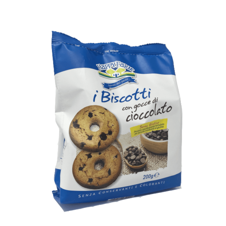 Biscotto Con Gocce Di Cioccolato Happy Farm&reg; 200g