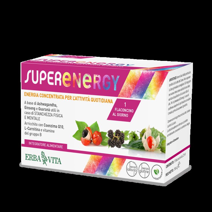 Super Energy Erba Vita 10 Flaconcini Super Energy Erba Vita 10 Flaconcini