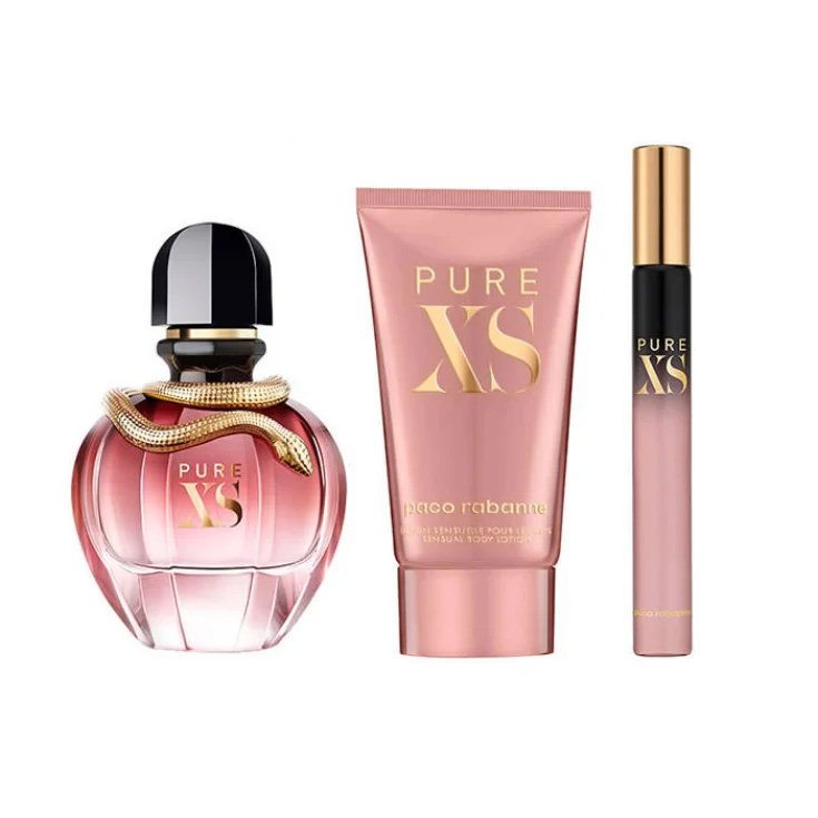 Pure XS For Her Eau De Parfum Spray 50ml Paco Rabanne Set 3 Parti 2019