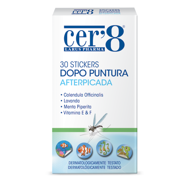 Cer'8 Stickers dopo Puntura Lenitivi 30pz