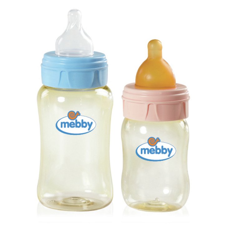 MEBBY Biberon PES LATTICE ROSA 150ml