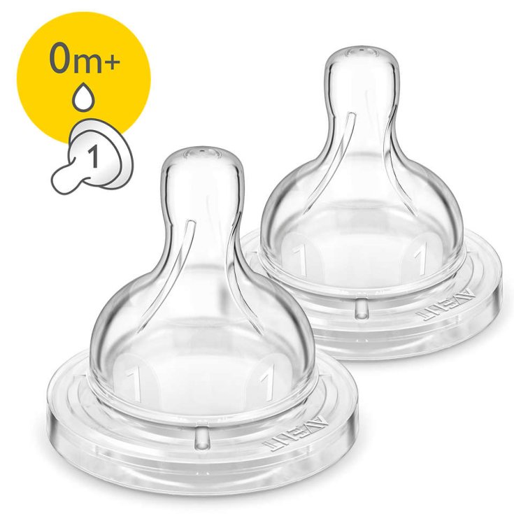 Tettarella Anti-Colic Prime Poppate 0m Philips Avent 2 Pezzi.
