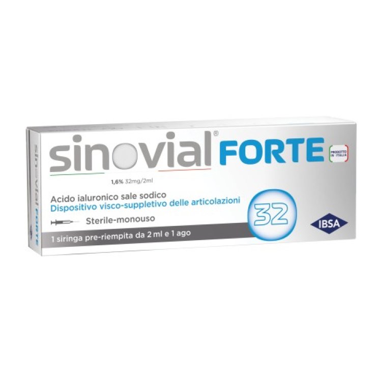 Sinovial Forte 1,6% 32 mg/2 ml IBSA 1 Pezzo Sinovial Forte 1,6% 32 mg/2 ml IBSA 1 Pezzo