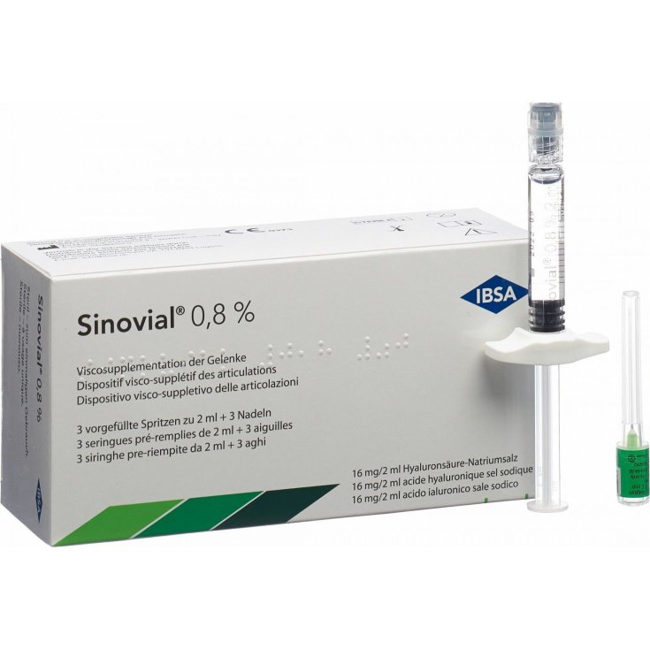 Sinovial 0,8% 16 mg/2 ml IBSA 3x2ml Sinovial 0,8% 16 mg/2 ml IBSA 3x2ml
