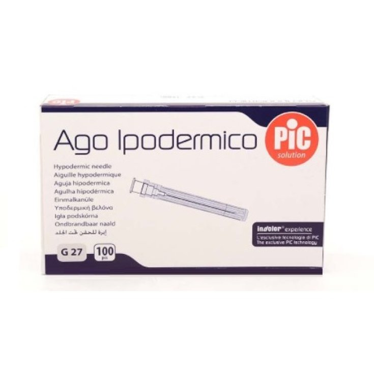 Ago Ipodermico G27&nbsp;x&nbsp;12,7mm PIC 100 Pezzi