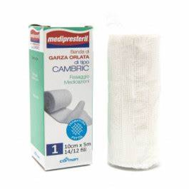 Medipresteril Benda Di Garza Orlata Tipo Cambric 10x5 Corman 1 Pezzo