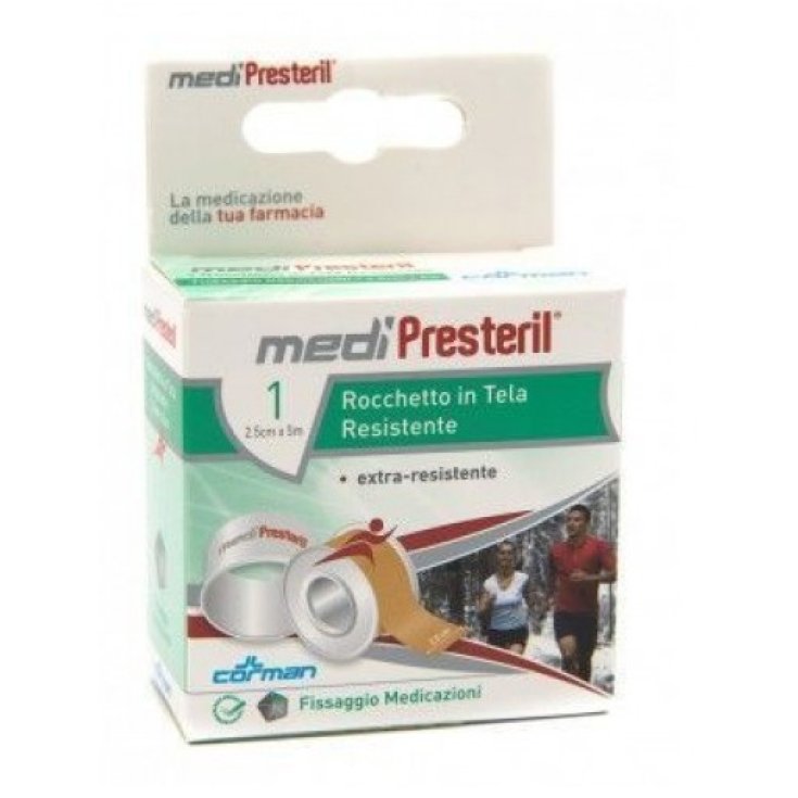 Medipresteril&reg; Cerotto in rocchetto in tela 5x250cm