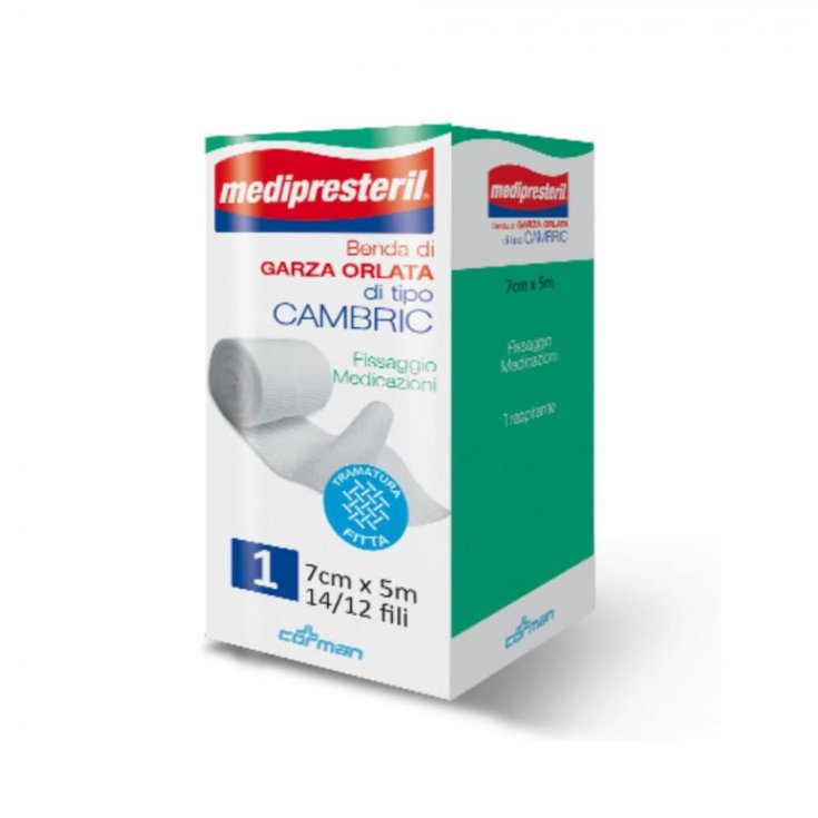 Medipresteril Benda Di Garza Orlata Tipo Cambric 7x5 Corman 1 Pezzo