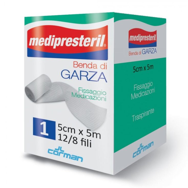 Medipresteril Benda Di Garza Orlata Tipo Cambric 5x5 Corman 1 Pezzo