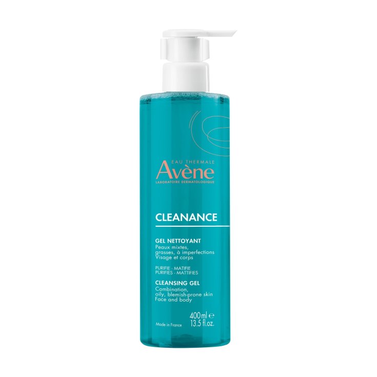 Eau Thermale Av&egrave;ne Cleanance Gel Detergente, pelle grassa a tendenza acneica, 400ml