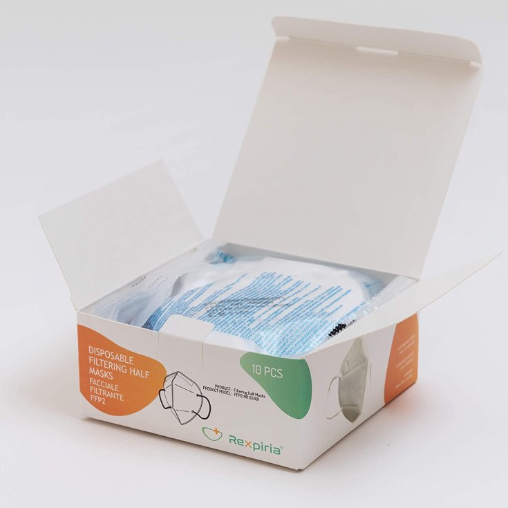 Maschera Filtrante FFP2&nbsp;Rexpiria 10 Pezzi