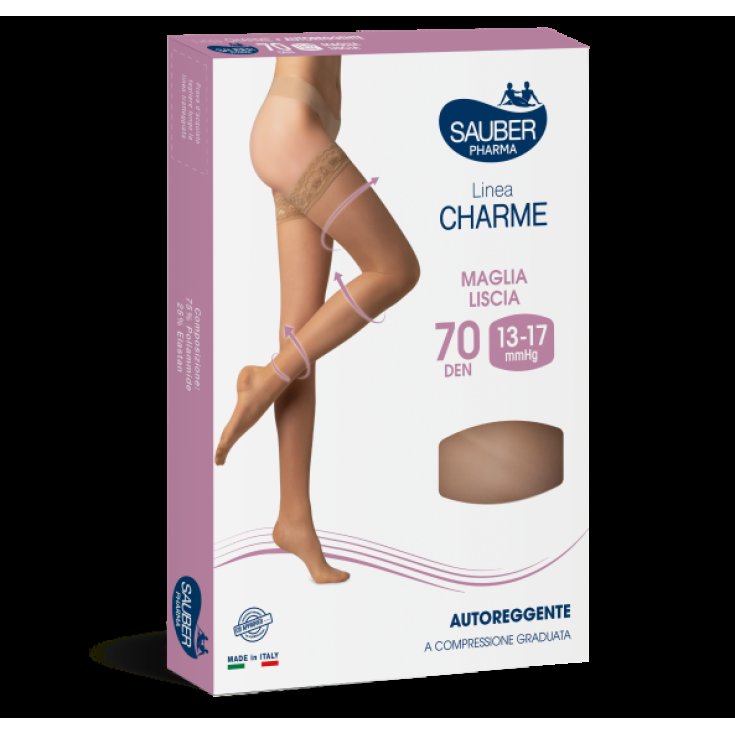 Linea Charme 70D Autoreggente&nbsp;Camel Tg.5&nbsp;Sauber