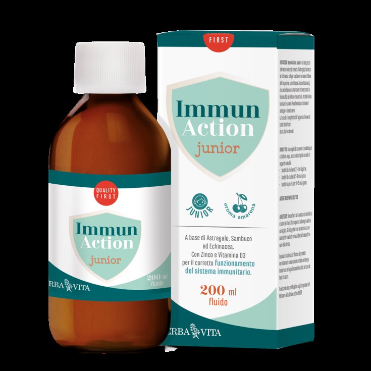 Immun Action Junior Fluido Erba Vita 200ml