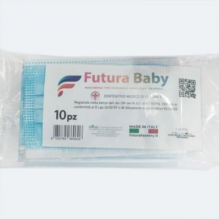 Futura Baby Morgan Pharma 10 Mascherina Chirurgiche
