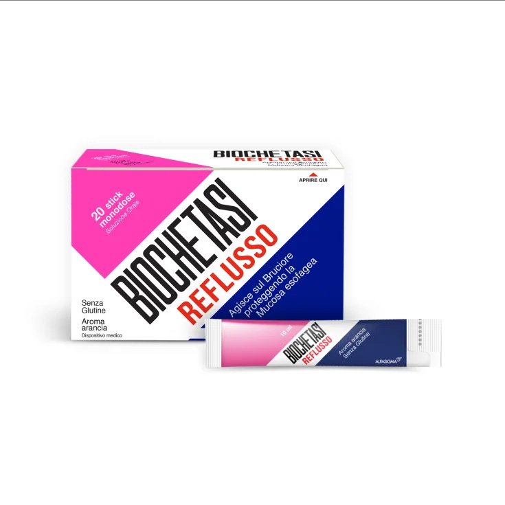 Biochetasi Reflusso Alfasigma 20 Stick Monodose Biochetasi Reflusso Alfasigma 20 Stick Monodose