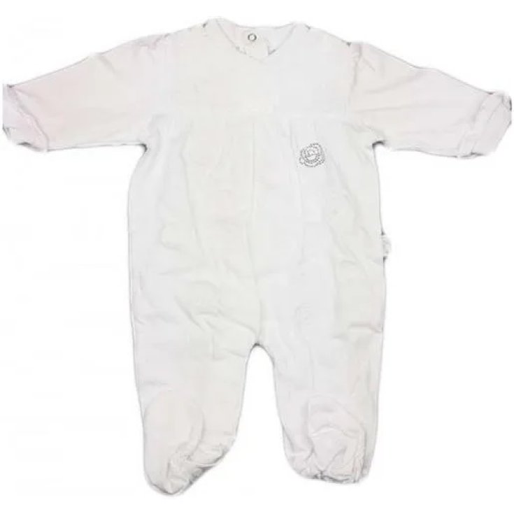 Tutina Cotone Bimba Bianco Tg.6 Mesi&nbsp;Ellepi