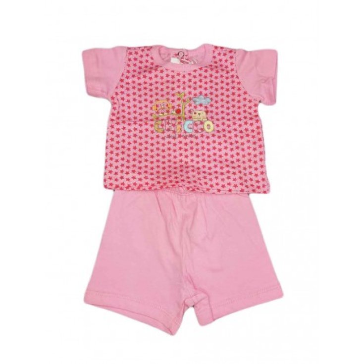 Completo 2 Pezzi Cotone CHICCO Rosa Taglia 1 Mese&nbsp;