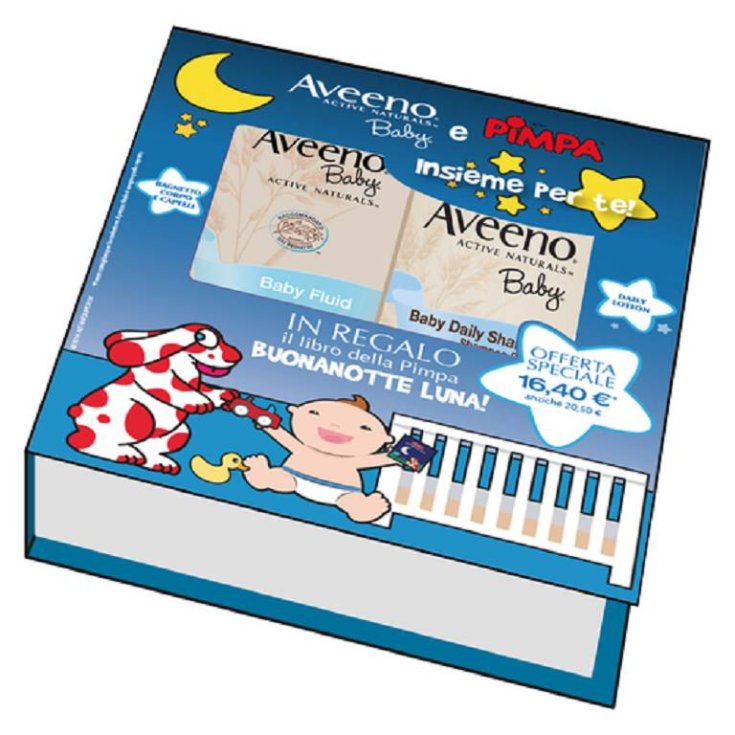 Cofanetto Pimpa&nbsp;Top to Toe + Baby Lotion&nbsp;Aveeno Baby