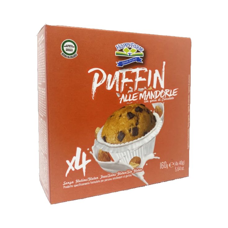 Puffin Mandorla Gocce Cioccolato Happy Farm 160g