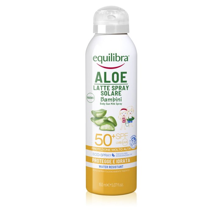 Aloe Latte Solare Spray SPF 50+ Bambini Equilibra&reg; 150ml