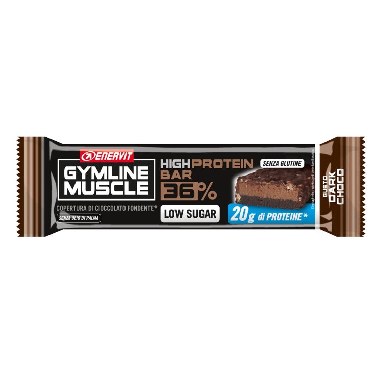 GymLine Muscle High Protein Bar 36% Dark Choco Enervit 55g