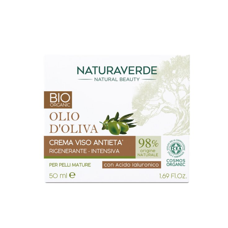 BIO Olio D&rsquo;Oliva Crema Viso Antieta&rsquo; NATURAVERDE 50ml