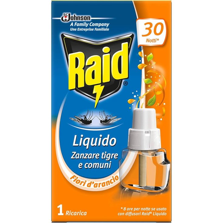 Raid Liquido Fiori D'Arancio&nbsp;Ricarica Elettrica 30 Notti