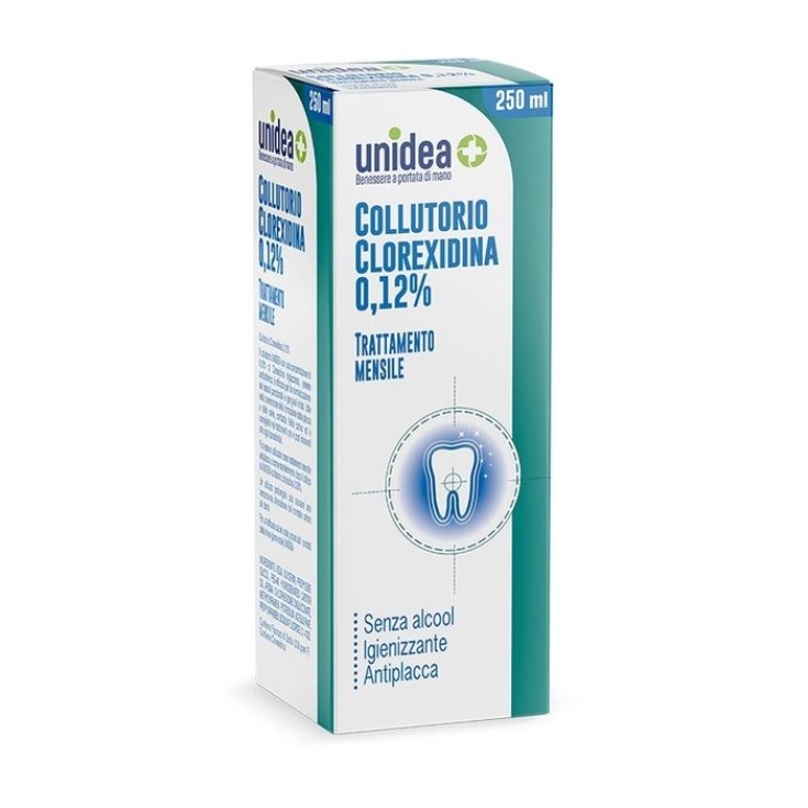 Colluttorio Clorexidina 0,12% Unidea 250ml Colluttorio Clorexidina 0,12% Unidea 250ml