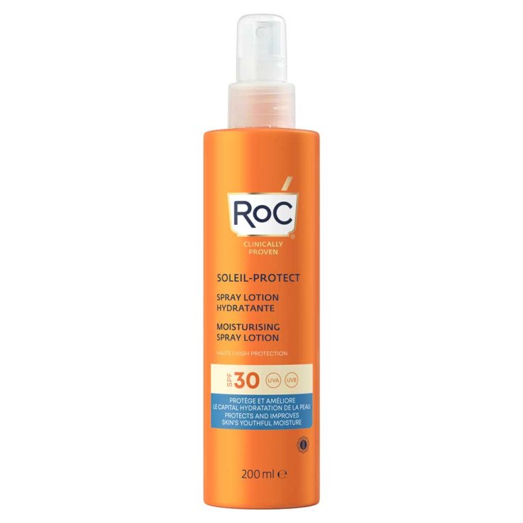 Soleil Protect Lozione Spray Solare Corpo SPF 30 Idratante RoC&reg; 200ml