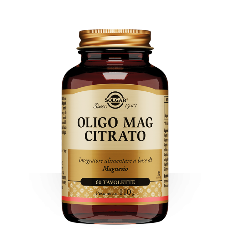 Oligo Mag Citrato Solgar 60 Tavolette Oligo Mag Citrato Solgar 60 Tavolette