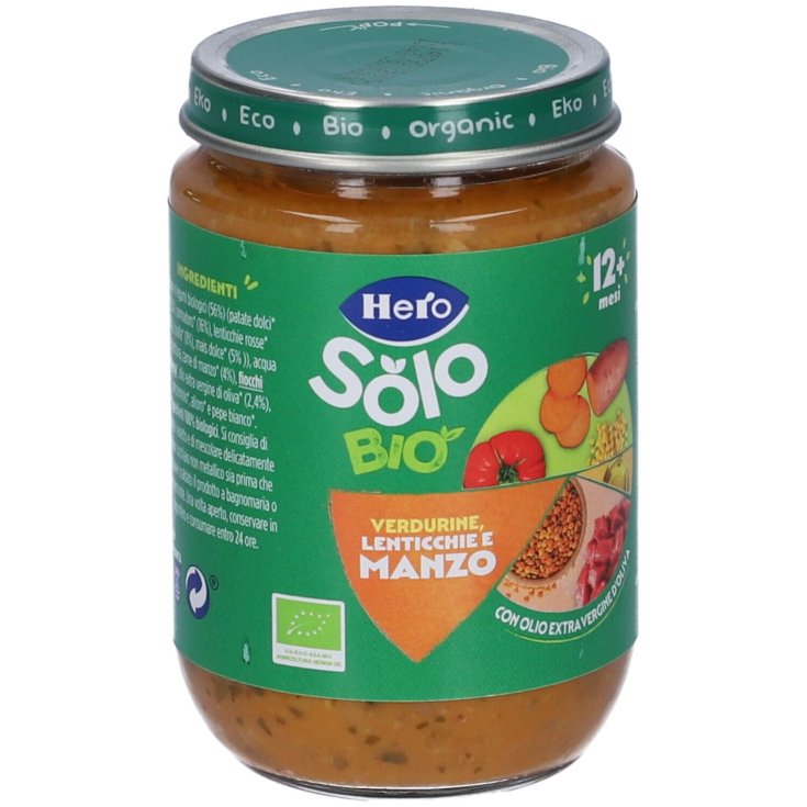 Omogeneizzato Verdurine Lenticchie E Manzo Hero Solo Bio 190g