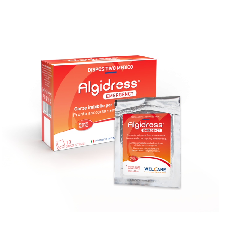 ALGIDRESS&reg; EMERGENCY GARZE 10 Pezzi