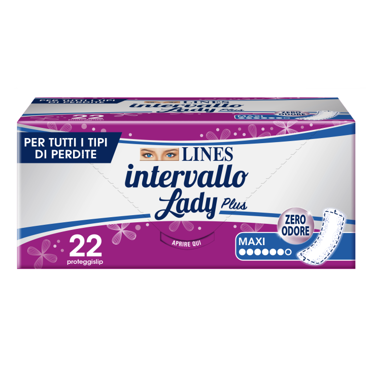 Intervallo Lady Plus Maxi Lines 22 Assorbenti