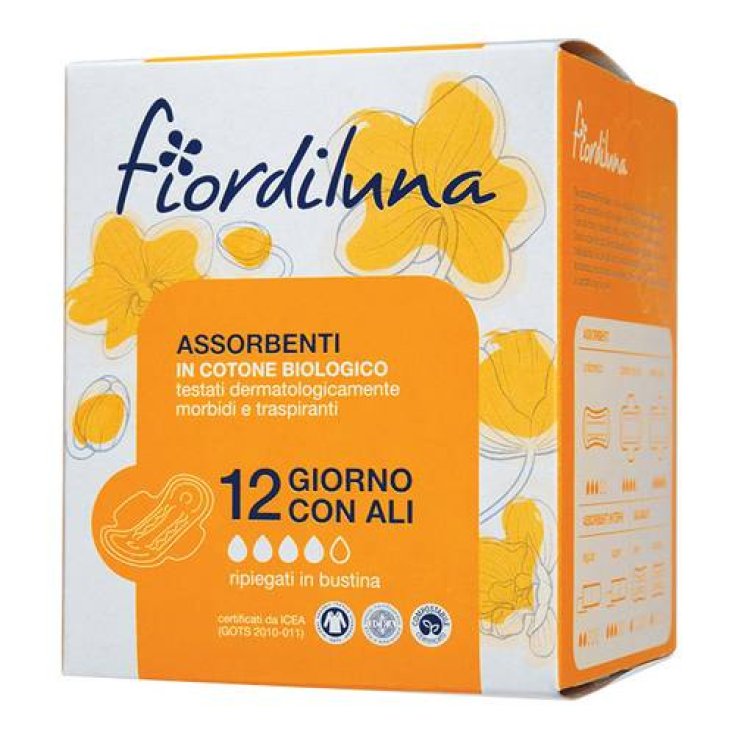Assorbenti In&nbsp;Cotone Biologico Fiordiluna 12 Pezzi