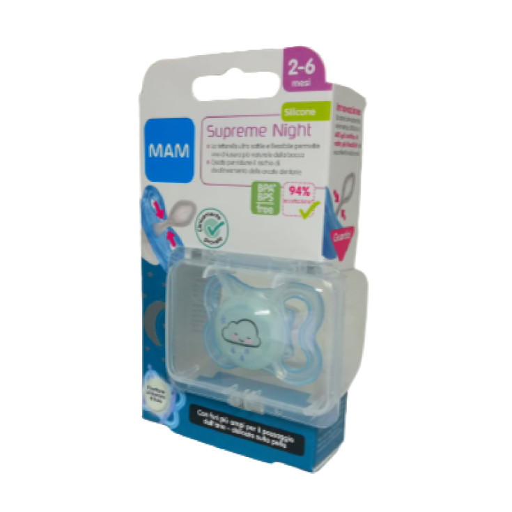 Supreme Night MAM 2-6 Mesi Succhietto Azzurro