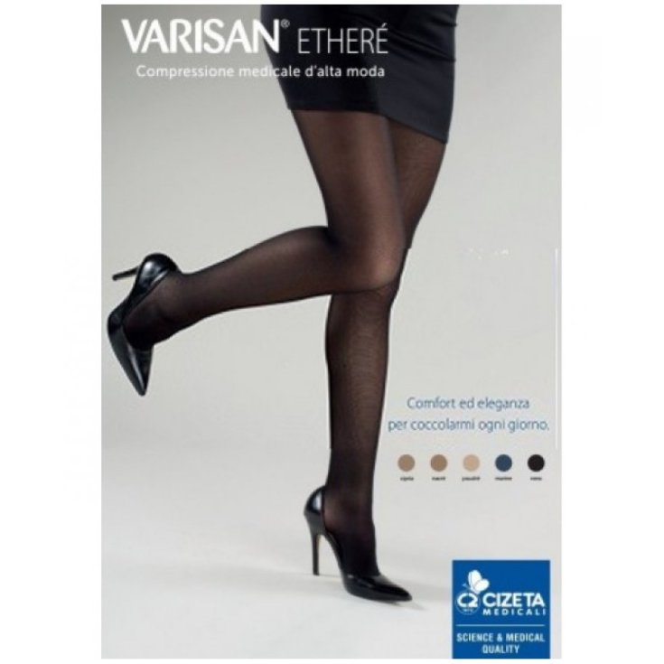Autoreggente 15-20mmHg Varisan Ether&eacute; Cipria Taglia 2 Corto