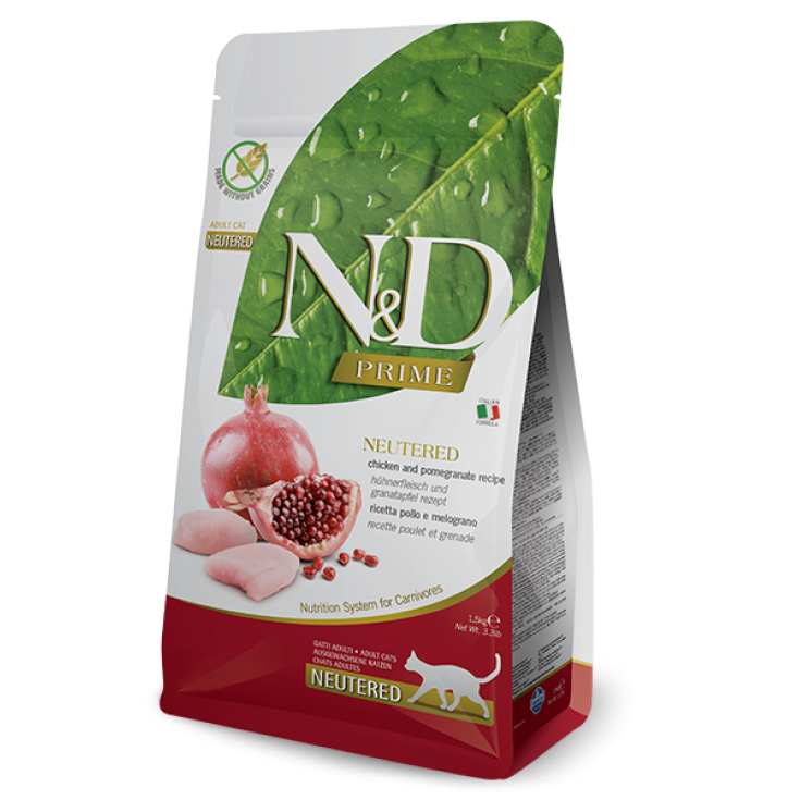Natural & Delicious Prime Neutered con Pollo e Melograno - 1,50KG