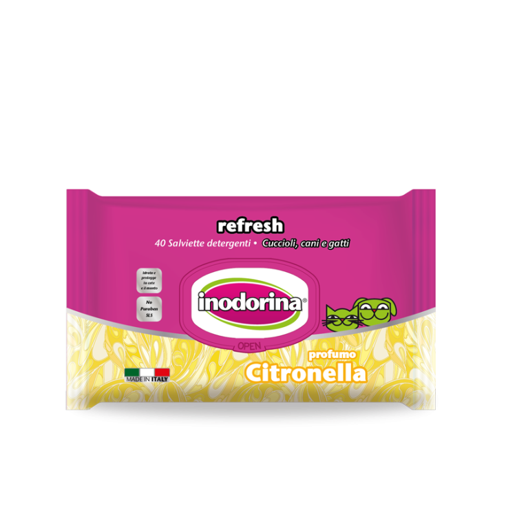 Salviette Refresh alla Citronella - 40PZ.