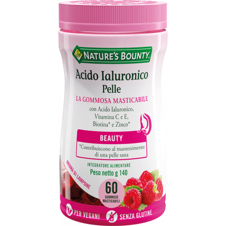 Acido Ialuronico Pelle Nature's Bounty 60 Gommose Masticabili Acido Ialuronico Pelle Nature's Bounty 60 Gommose Masticabili