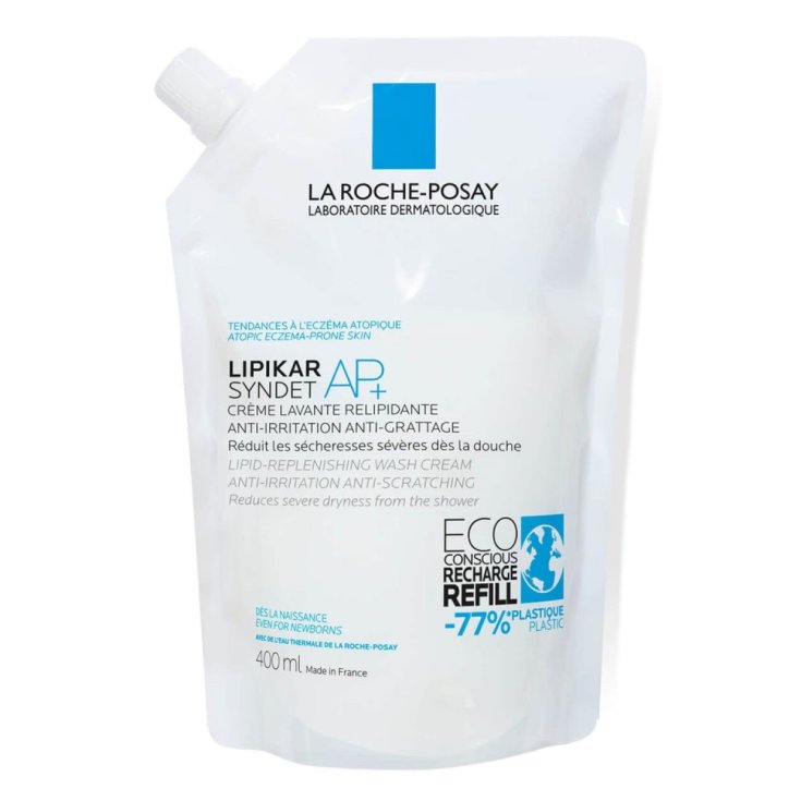 La Roche-Posay Lipikar Syndet AP+ Crema detergente ultra-delicata per la pelle a tendenza atopica Formato ricarica 400ml