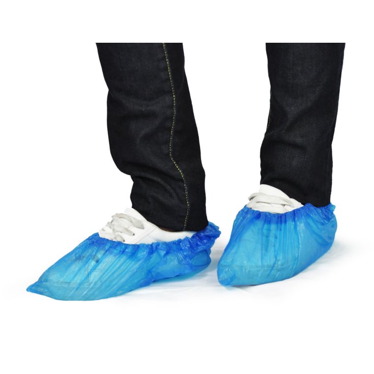 Copriscarpe Monouso Azzurro Bericah 100 Pezzi