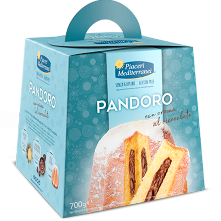 Pandoro Con Crema Al Cioccolato Piaceri Mediterranei 700g