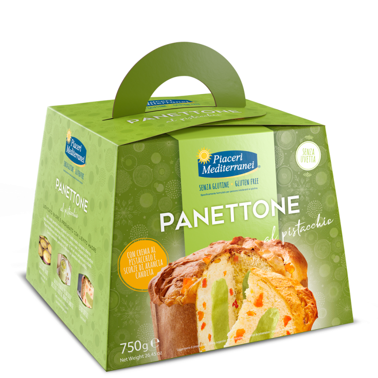 Panettone Al Pistacchio Piaceri Mediterranei 750g
