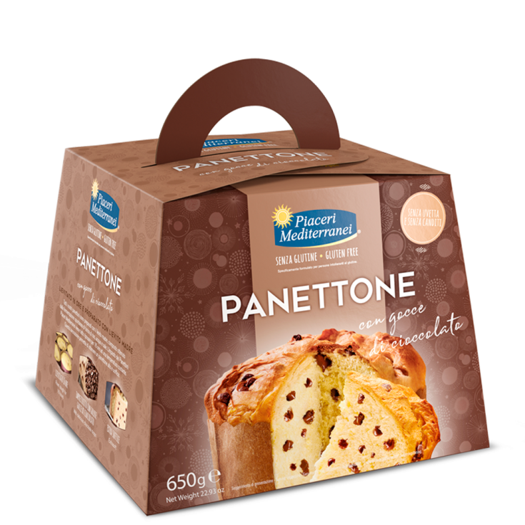 Panettone Con Gocce Di Cioccolato Piaceri Mediterranei 650g