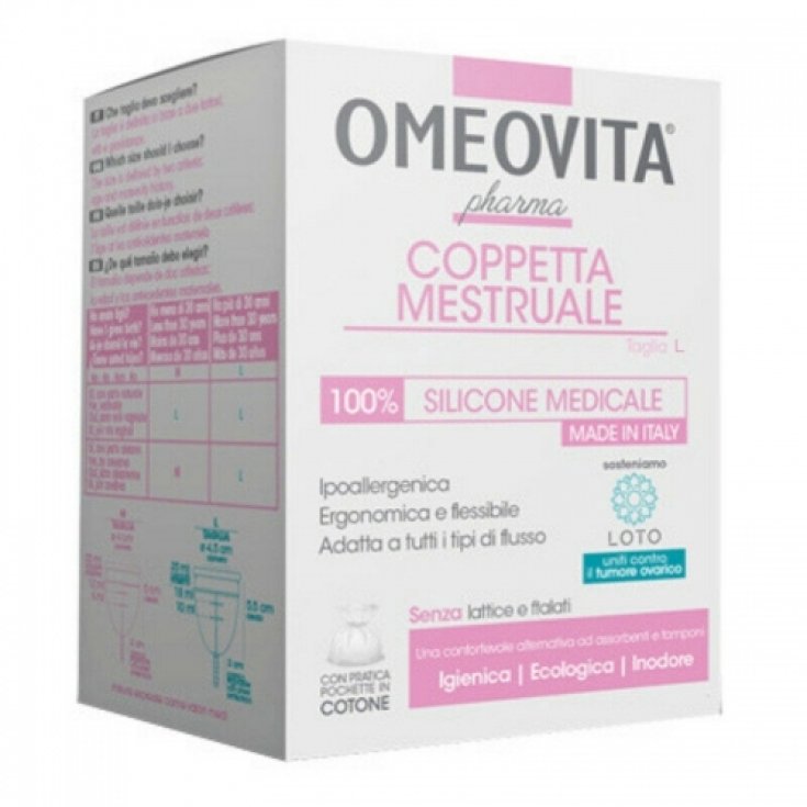 OMEOVITA® Misura M Pharma 1 Coppetta Mestruale OMEOVITA® Misura M Pharma 1 Coppetta Mestruale