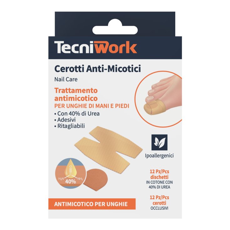 Nail Care Cerotti Anti-Micotici TecniWork 12 Pezzi