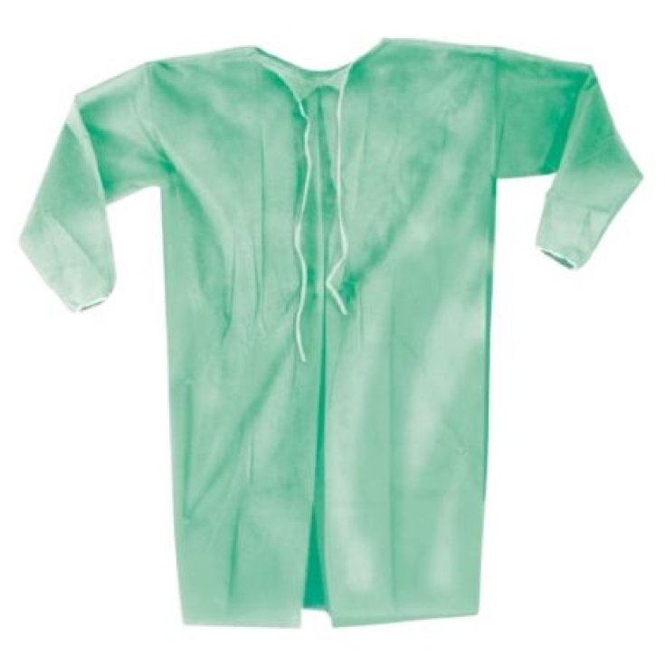 CAMICE VISITATORE MONOUSO TNT MISURA UNICA VERDE 10 Pezzi
