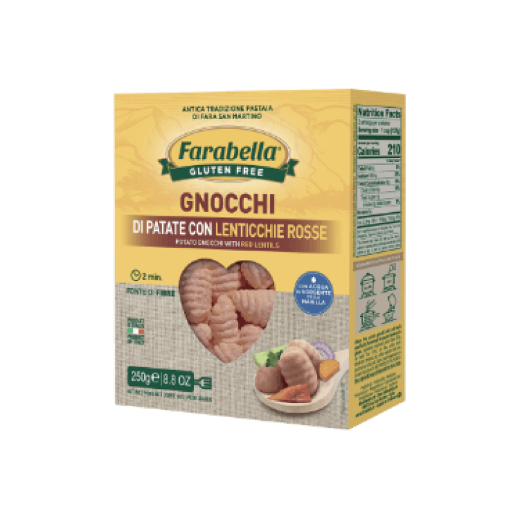 Gnocchi Di Patate Con Lenticchie Rosse&nbsp;Farabella 250g