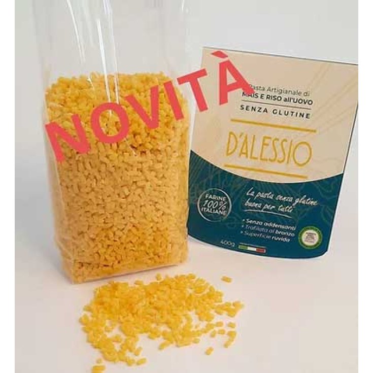 Quadratini Mais Riso Uovo D'Alessio 400g
