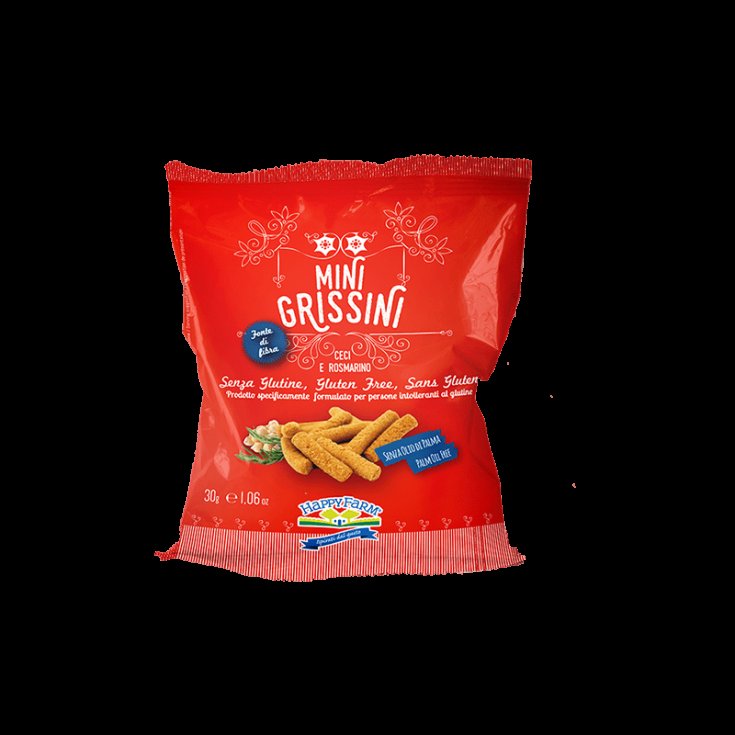 Mini Grissini Ceci e Rosmarino Happy Farm 30g